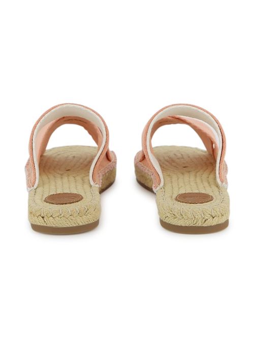 Ciabatte bambina Chloé rosa con fasce incrociate Chloe' Kids | C2088543A